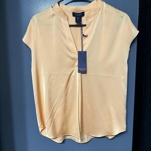 Nwt- gold silky dress shirt